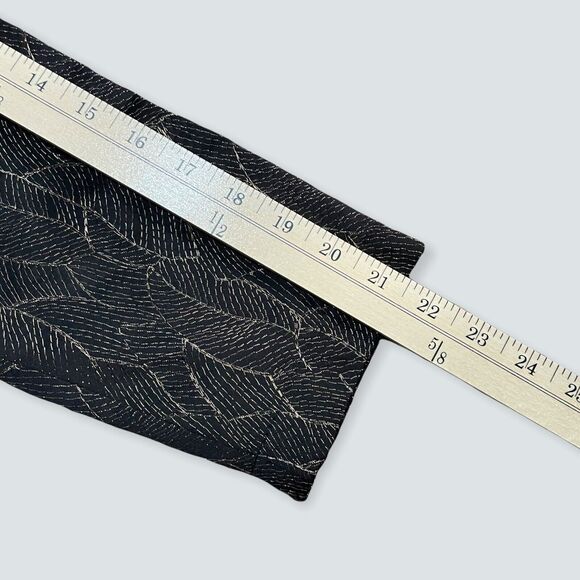 Chico's Metallic Leaf‎ Lined Blazer size 1 Preowned No Button Great Condition - Picture 8 of 12